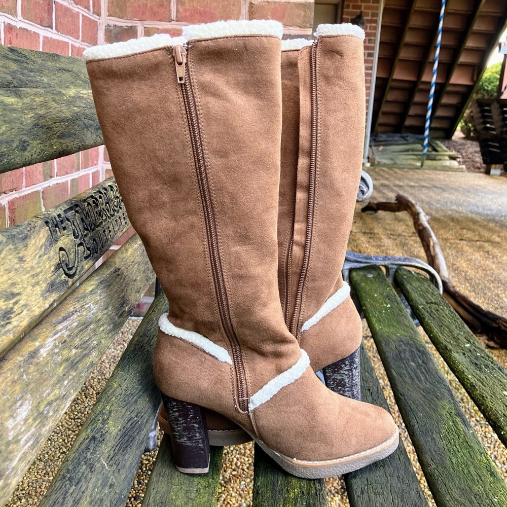 GUC Fioni Tan Knee High Womens Boots - Picture 3 of 16